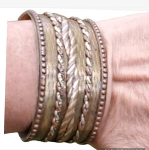Vintage brass‎ & copper cuff